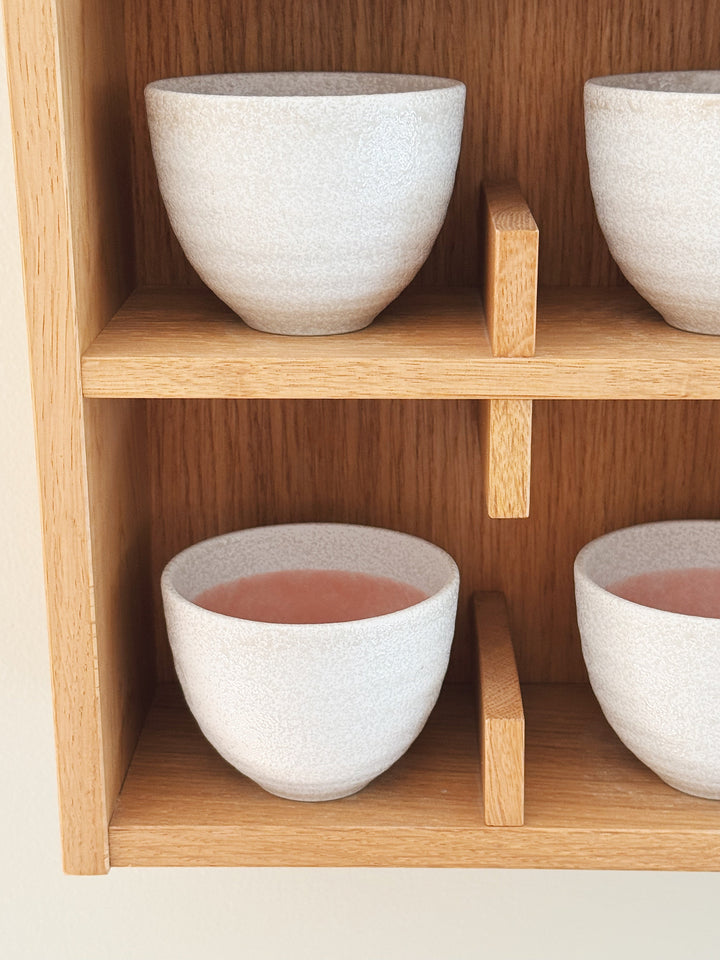 Japansk tekop i hvid og rosa keramik | 160 ml Studio Hafnia