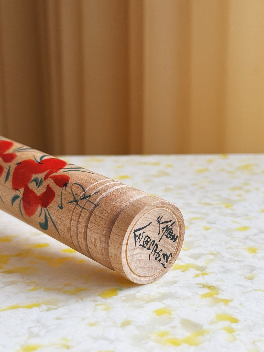 Vintage Kokeshi Dukke Nr. 207 fra Japan – Håndlavet | H25 cm Studio Hafnia