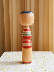 Vintage Kokeshi Dukke Nr. 186 fra Japan – Håndlavet | H24 cm Studio Hafnia