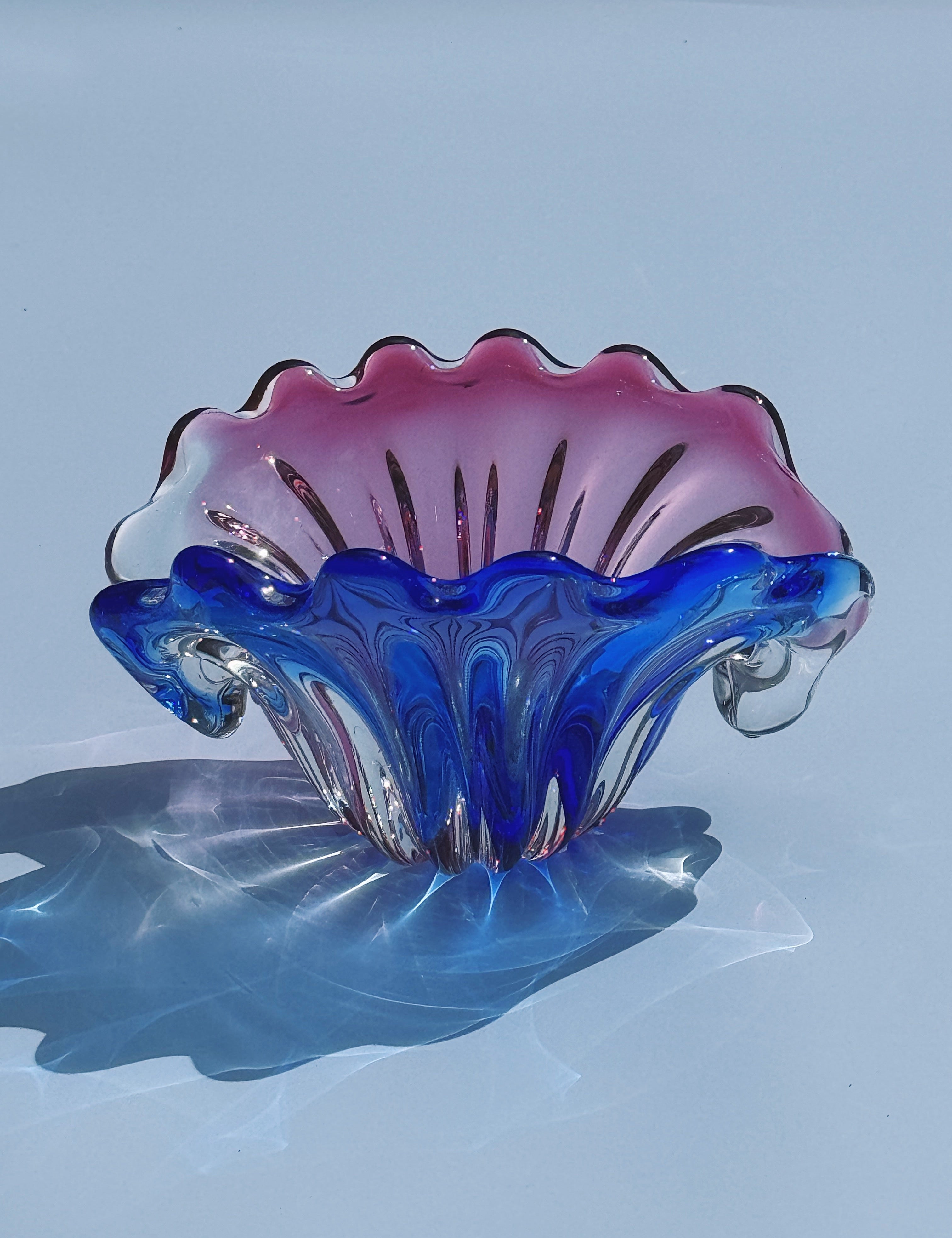 Vintage Murano Skål i Muslingeform | 20 cm Studio Hafnia