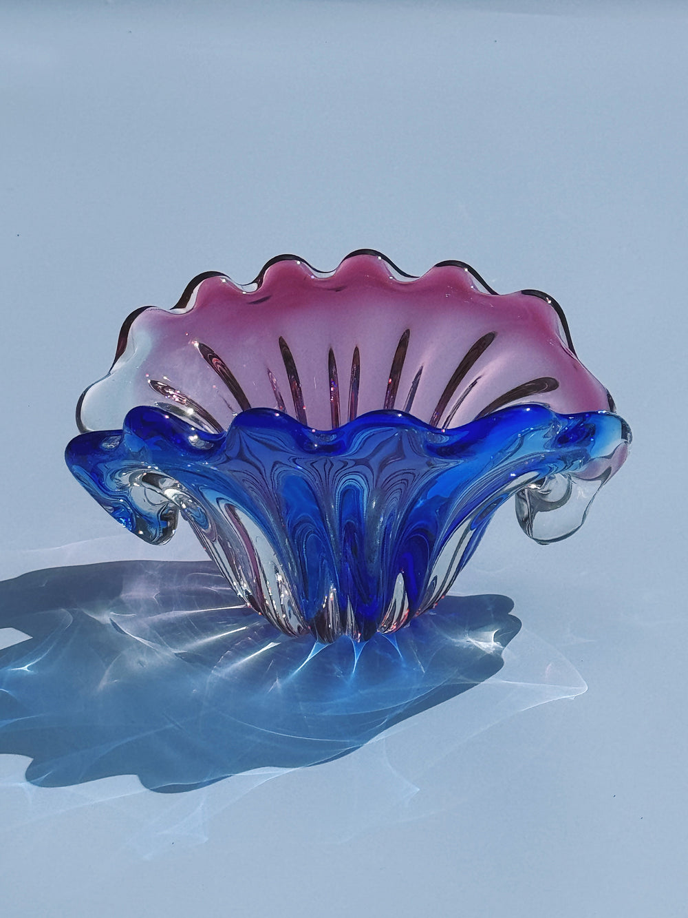 Vintage Murano Skål i Muslingeform | 20 cm Studio Hafnia