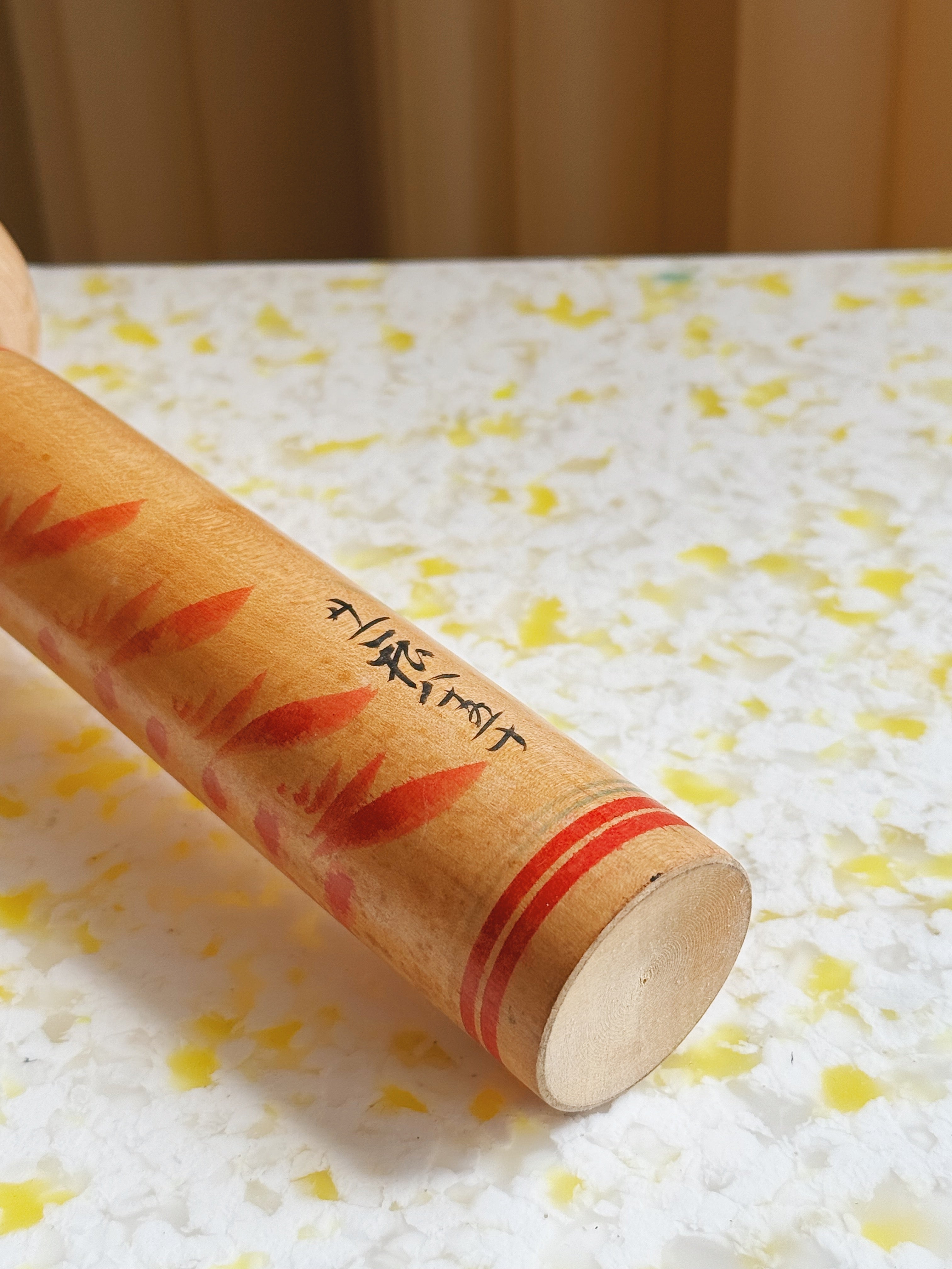 Vintage Kokeshi Dukke Nr. 187 fra Japan – Håndlavet | H24 cm Studio Hafnia