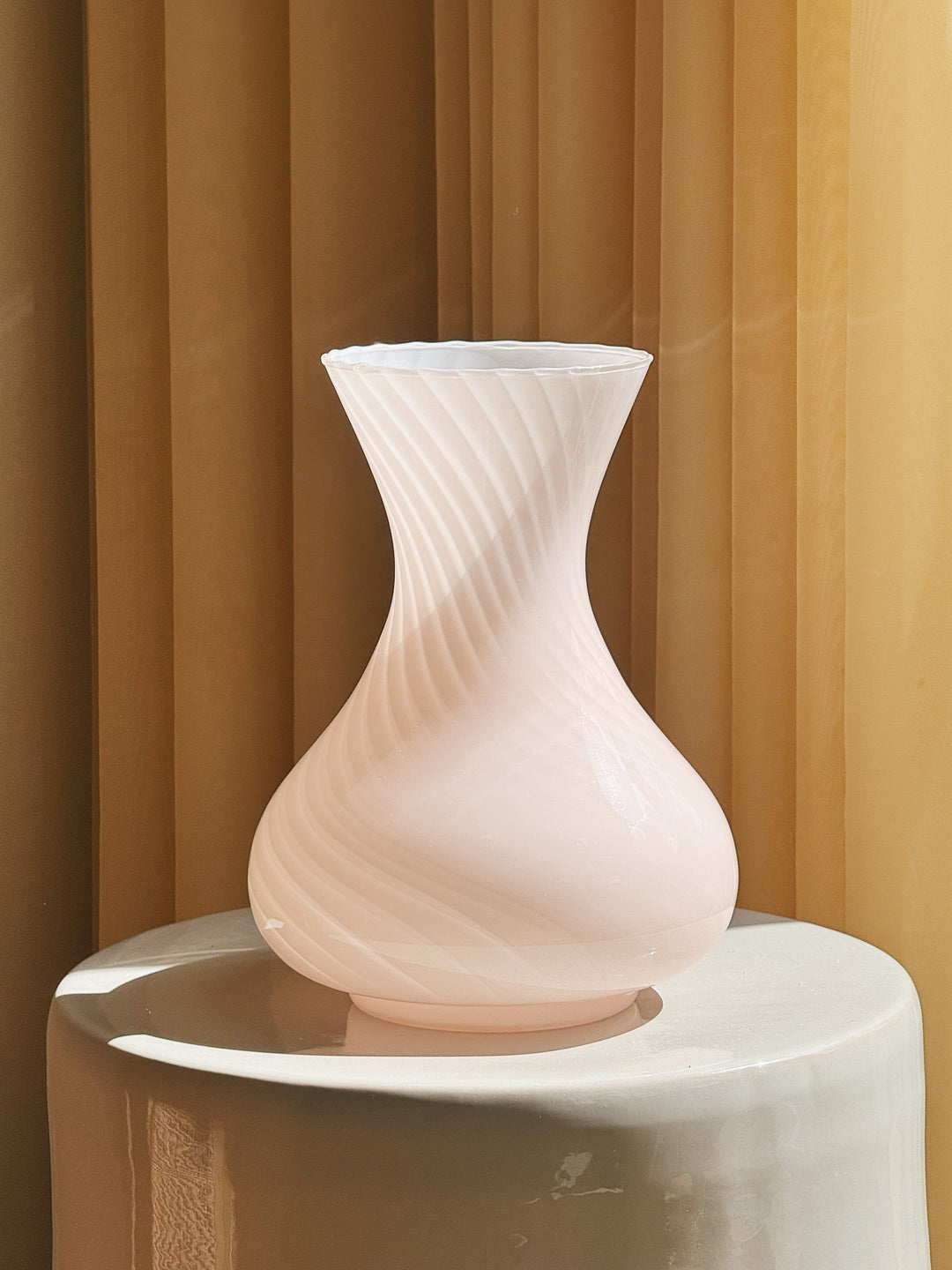 Vintage Murano Vase i Lys Pink | H27 cm Studio Hafnia