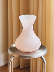 Vintage Murano Vase i Lys Pink | H27 cm Studio Hafnia