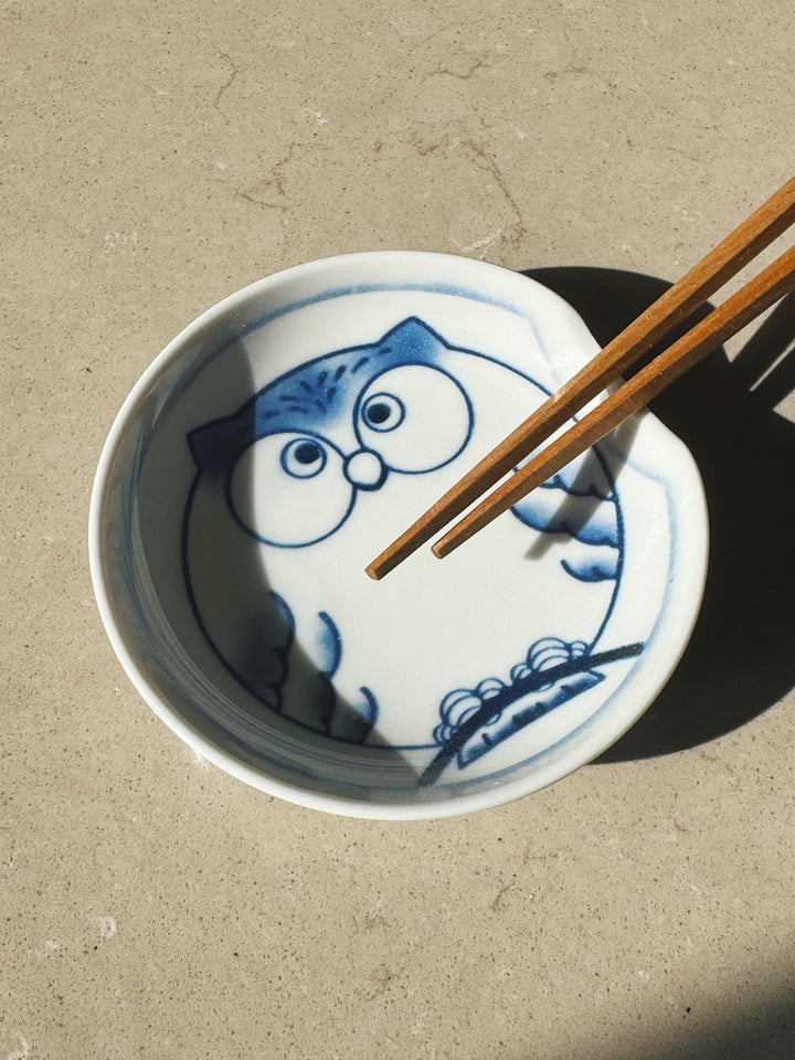 Japansk skål i keramik | Til soya eller spisepinde | Blød rektangulær form STUDIO HAFNIA