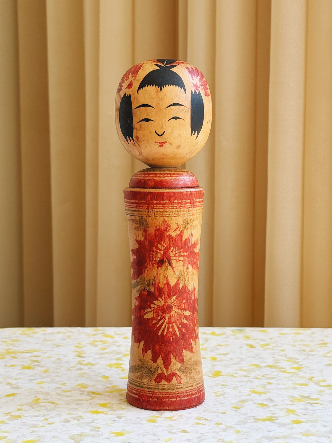 Vintage Kokeshi Dukke Nr. 178 fra Japan – Håndlavet | H21,5 cm Studio Hafnia