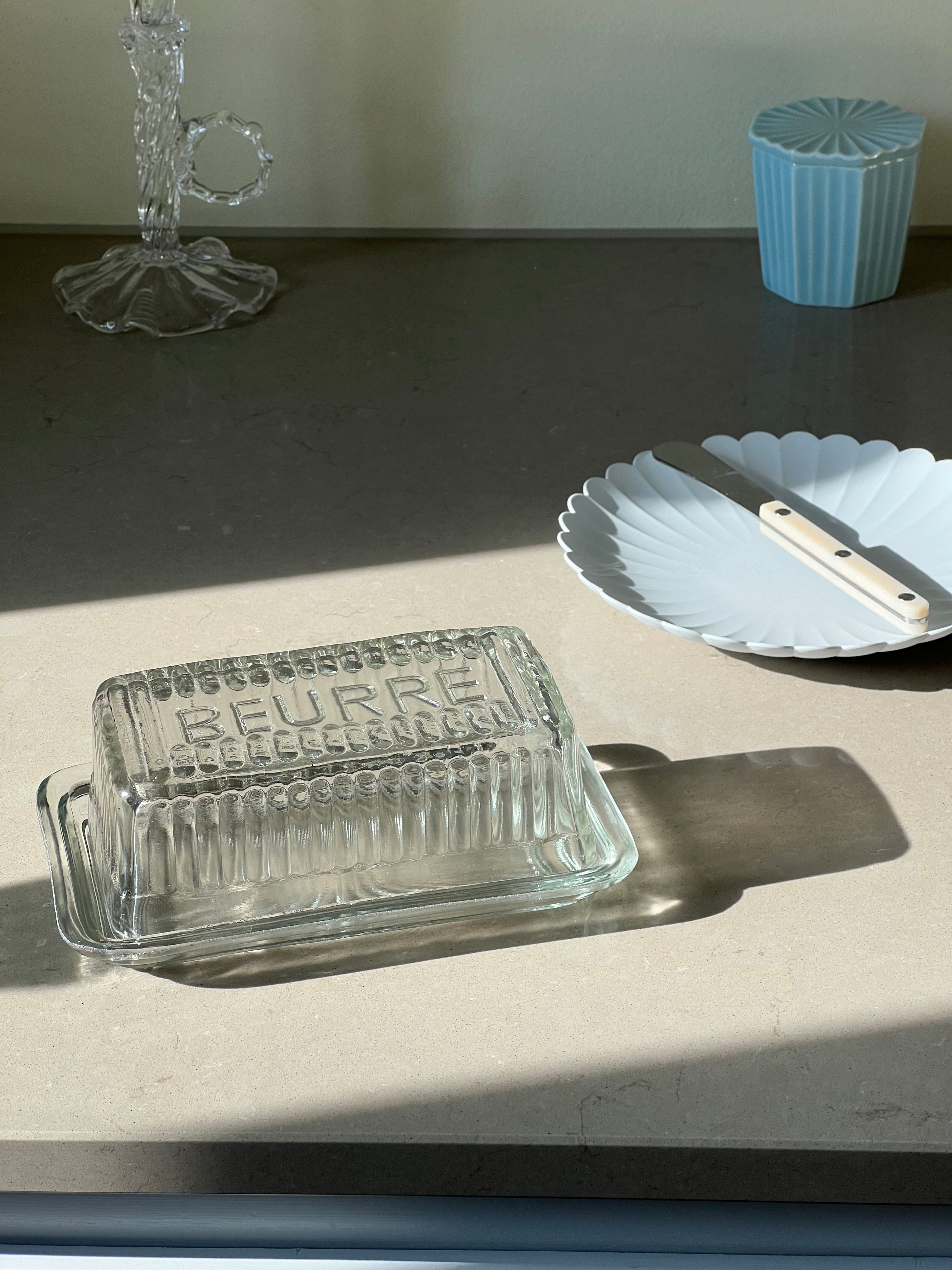 Smørboks i glas med låg Studio Hafnia