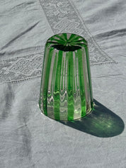 Håndblæst Murano Glas med Grønne Striber Murano