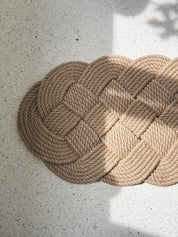 Original Ocean Plait Dørmåtte af håndflettet jute | 99 x 41 cm Studio Hafnia