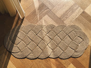 Original Ocean Plait Dørmåtte af håndflettet jute | 99 x 41 cm Studio Hafnia