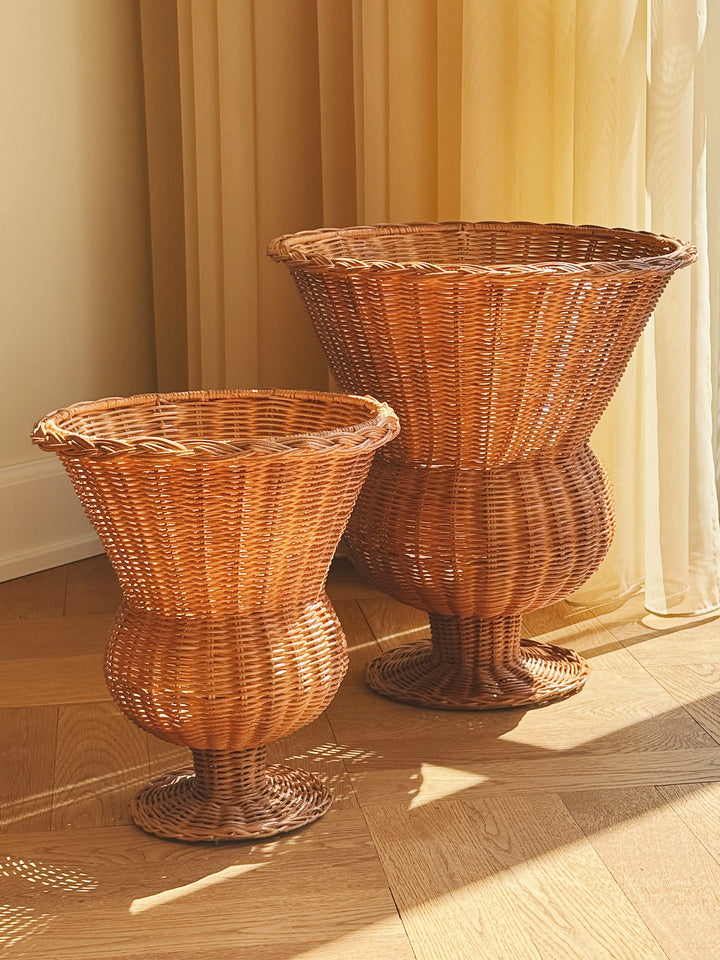 Håndlavet Vase i Rattan | Ø25 x H30 cm Studio Hafnia
