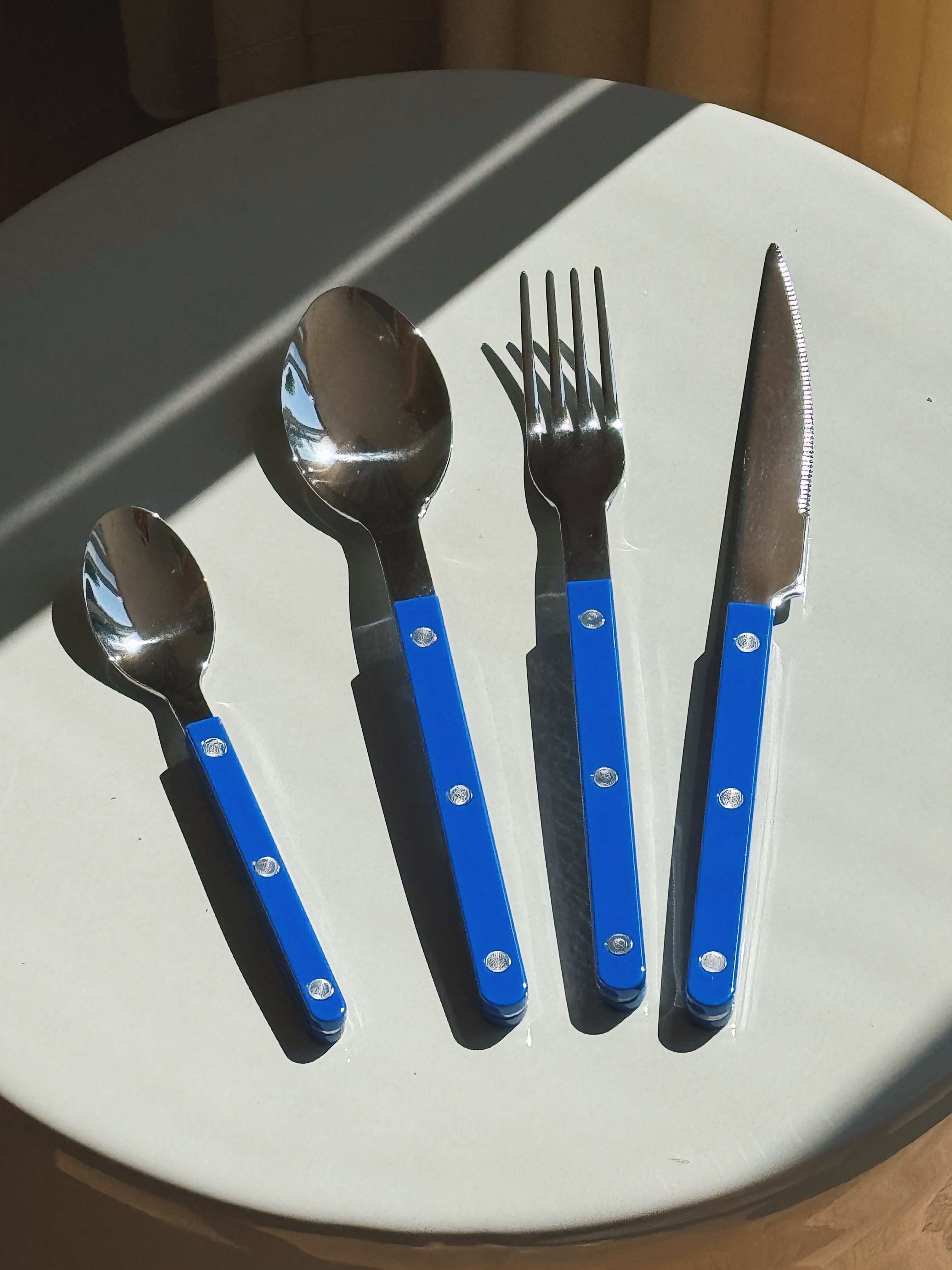 Bistrot Solid Bestiksæt 4 dele | Lapis Blue (Blå) Sabre Paris