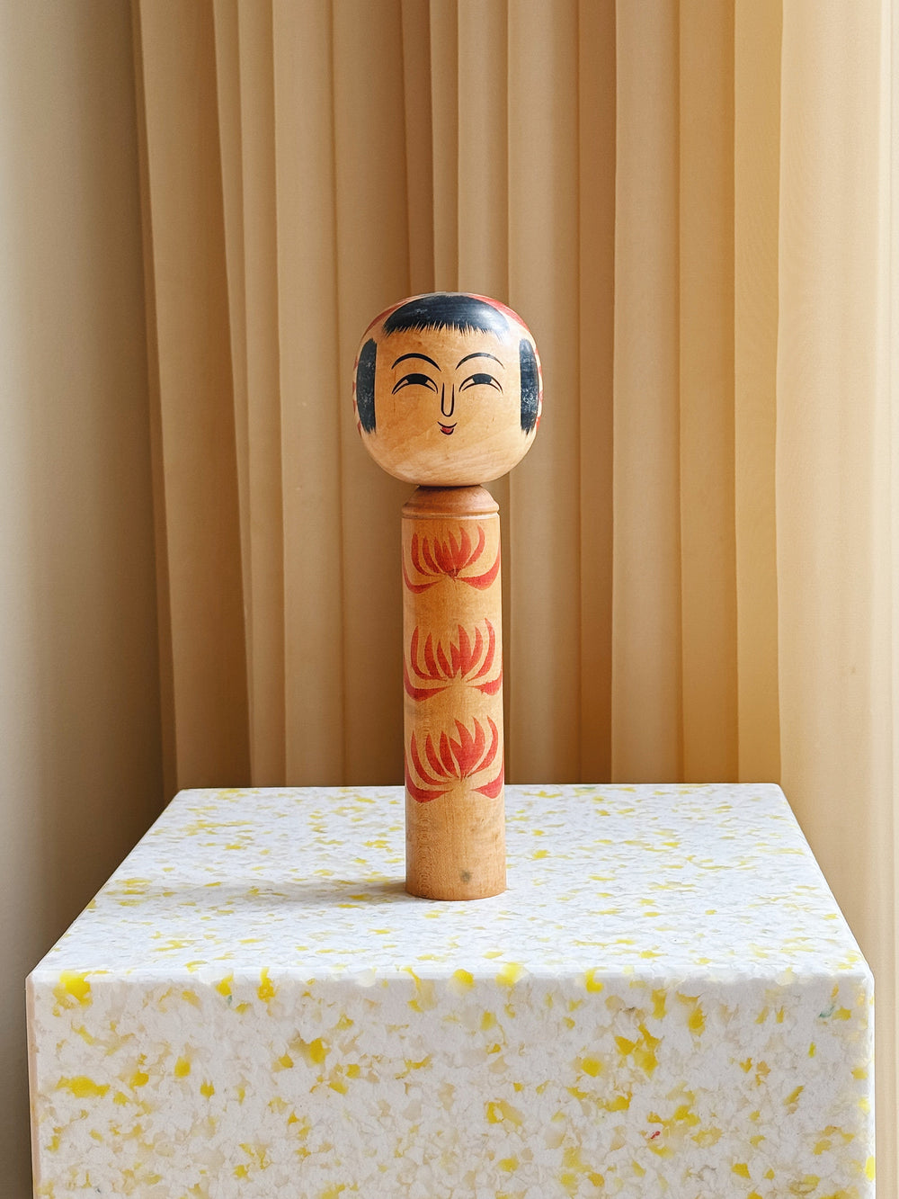 Vintage Kokeshi Dukke Nr. 188 fra Japan – Håndlavet | H24 cm Studio Hafnia