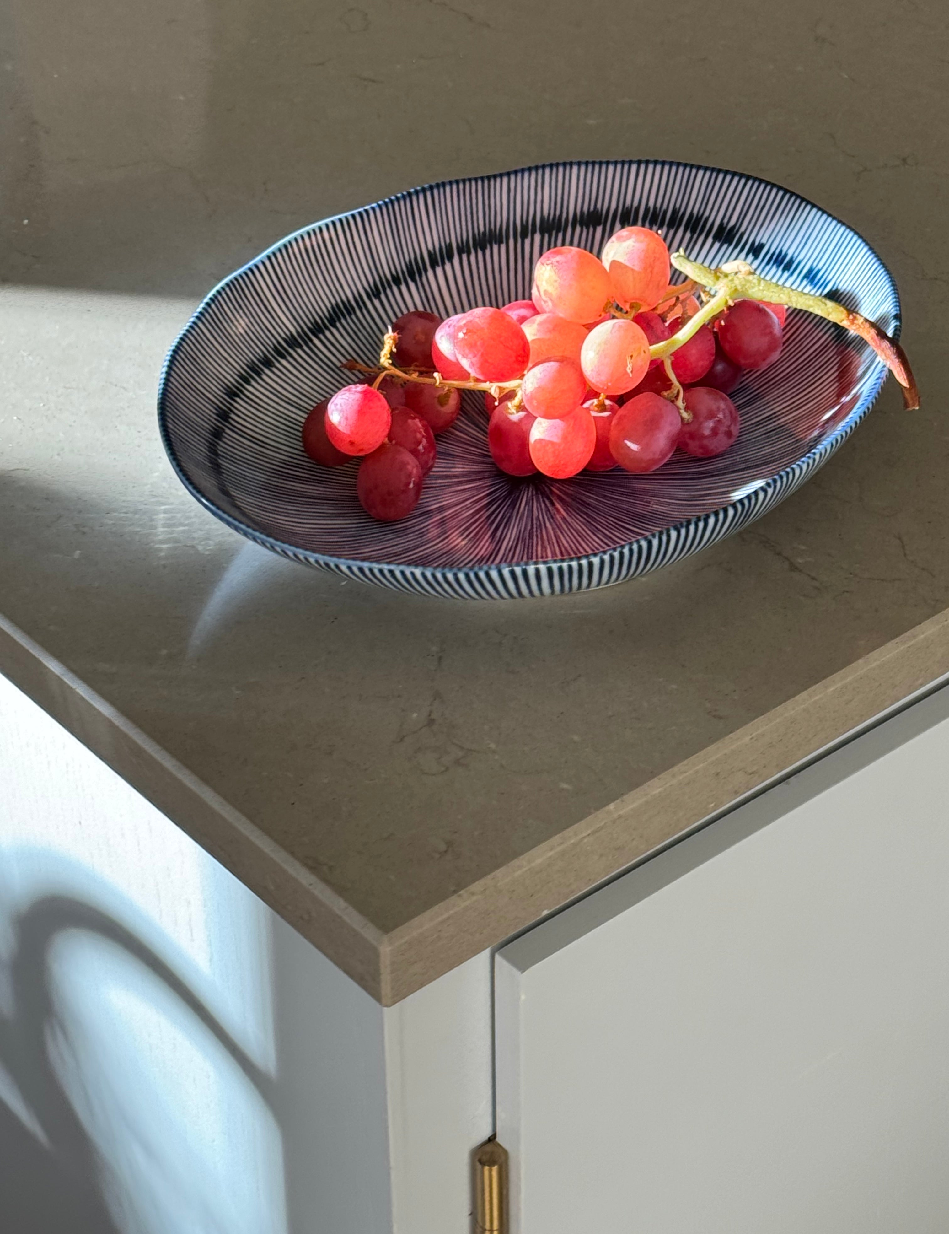 Dyb Tallerken med Julienne Mønster | 22 cm Studio Hafnia