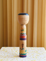 Vintage Kokeshi Dukke Nr. 182 fra Japan – Håndlavet | H24 cm Studio Hafnia