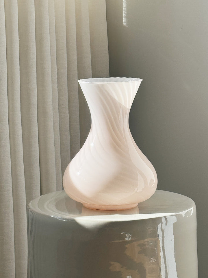 Vintage Murano Vase i Lys Pink | H27 cm Studio Hafnia