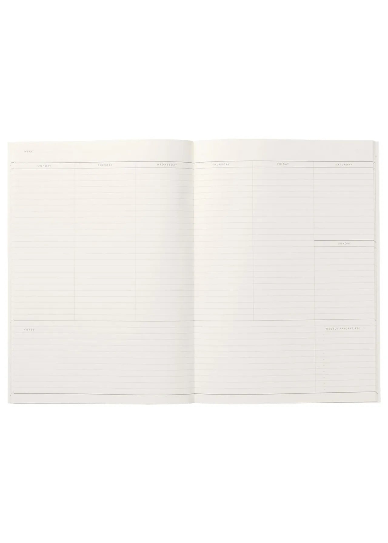 Notem studio, Uma Weekly Planner book, Light gray Notem studio