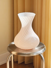Vintage Murano Vase i Lys Pink | H27 cm Studio Hafnia