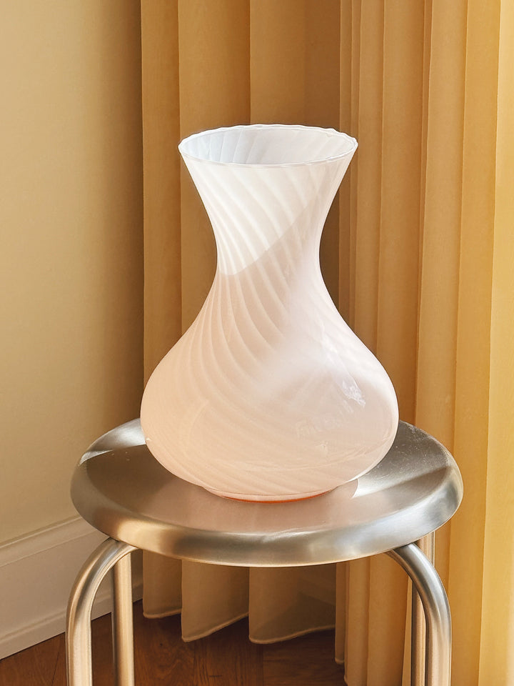 Vintage Murano Vase i Lys Pink | H27 cm Studio Hafnia