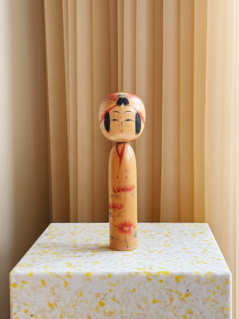 Vintage Kokeshi Dukke Nr. 193 fra Japan – Håndlavet | H24,5 cm Studio Hafnia