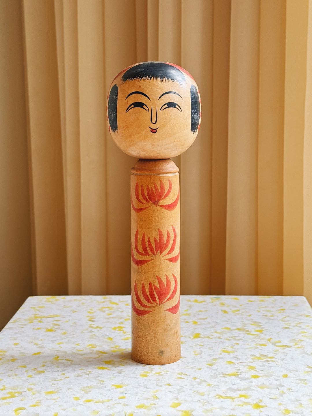 Vintage Kokeshi Dukke Nr. 188 fra Japan – Håndlavet | H24 cm Studio Hafnia