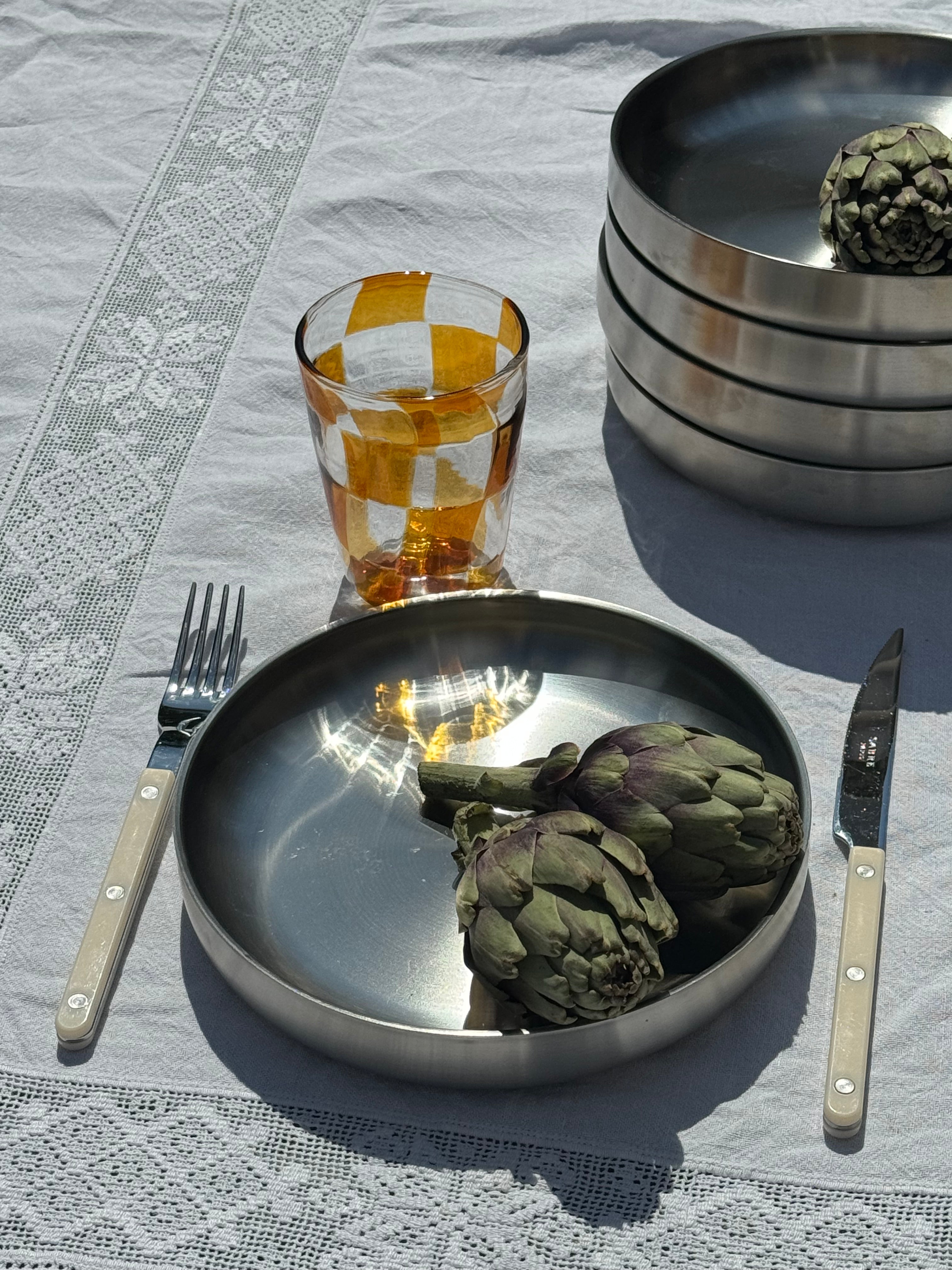 Tallerken i rustfrit stål | 21 cm Studio Hafnia