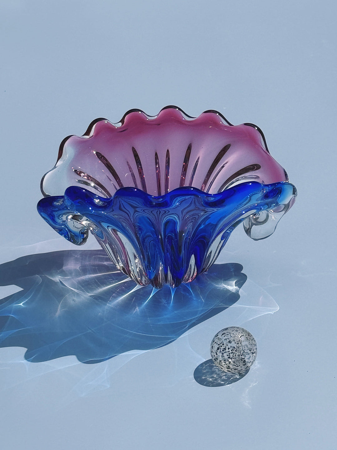 Vintage Murano Skål i Muslingeform | 20 cm Studio Hafnia