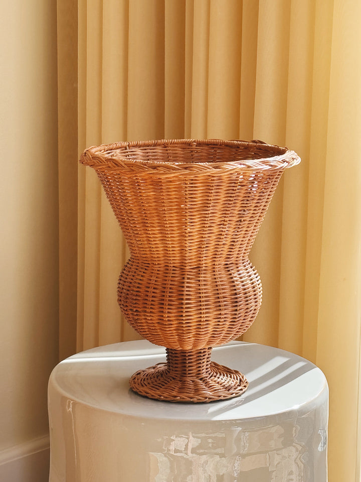Håndlavet Vase i Rattan | Ø25 x H30 cm Studio Hafnia