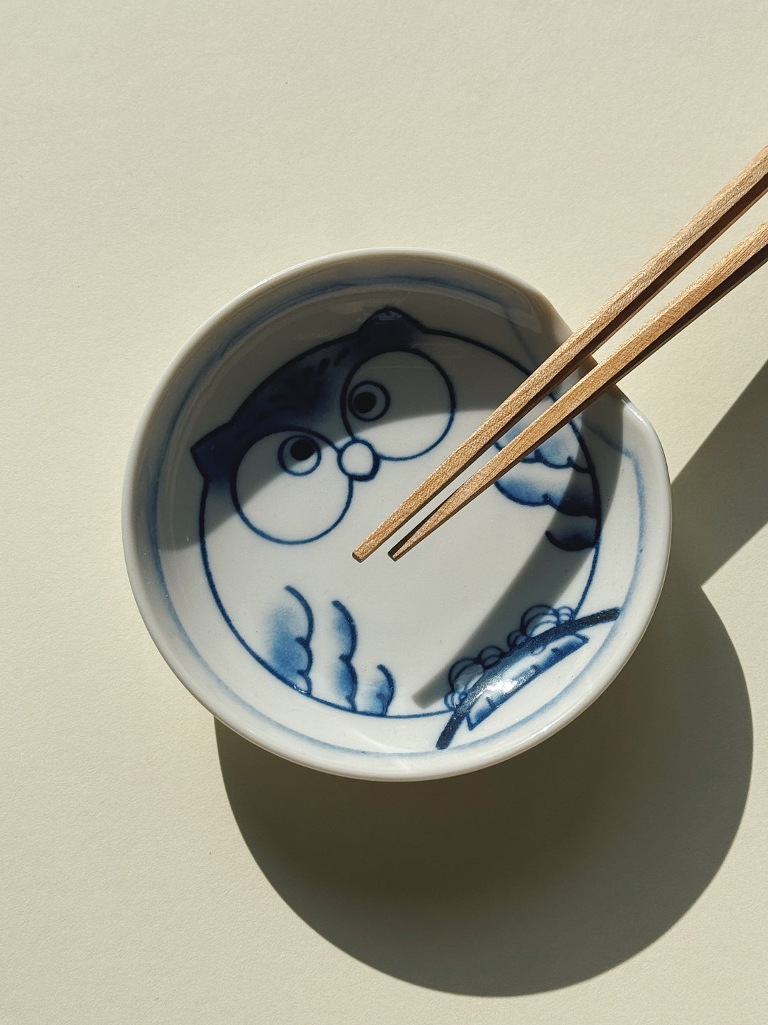 Japansk skål i keramik | Til soya eller spisepinde | Blød rektangulær form STUDIO HAFNIA