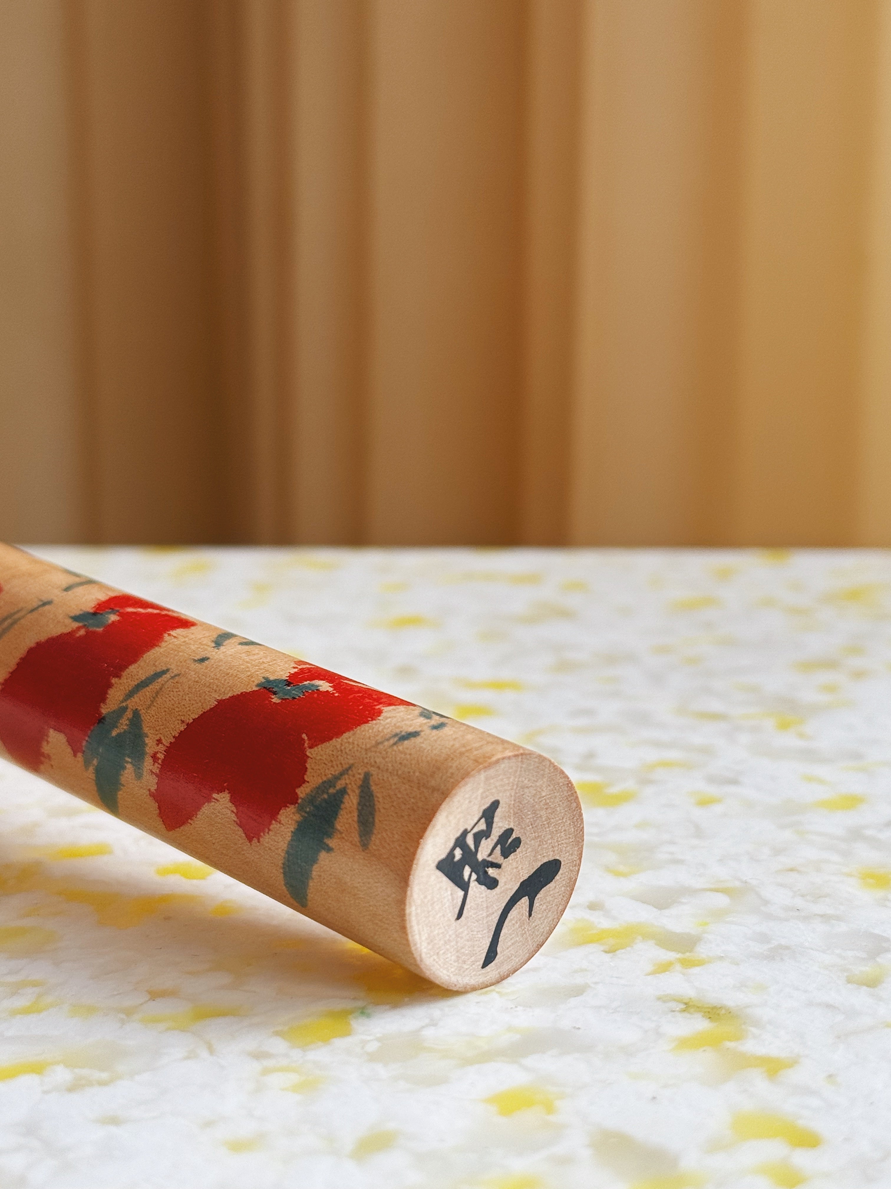 Vintage Kokeshi Dukke Nr. 209 fra Japan – Håndlavet | H21 cm Studio Hafnia