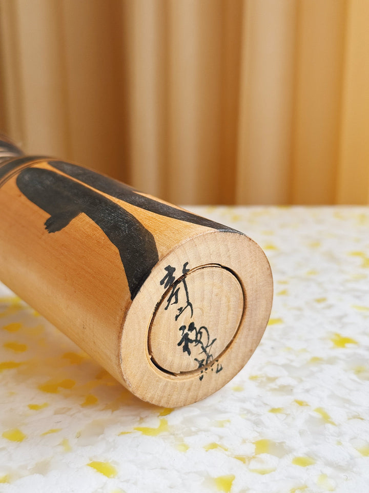 Vintage Kokeshi Dukke Nr. 191 fra Japan – Håndlavet | H30 cm Studio Hafnia