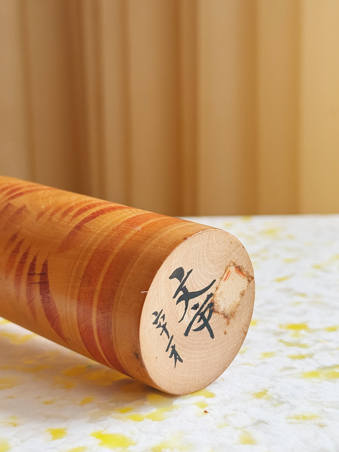 Vintage Kokeshi Dukke Nr. 213 fra Japan – Håndlavet | H30,5 cm Studio Hafnia