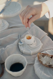 Æggebæger af Atelier Marée | Hvidt Porcelæn Atelier Marée
