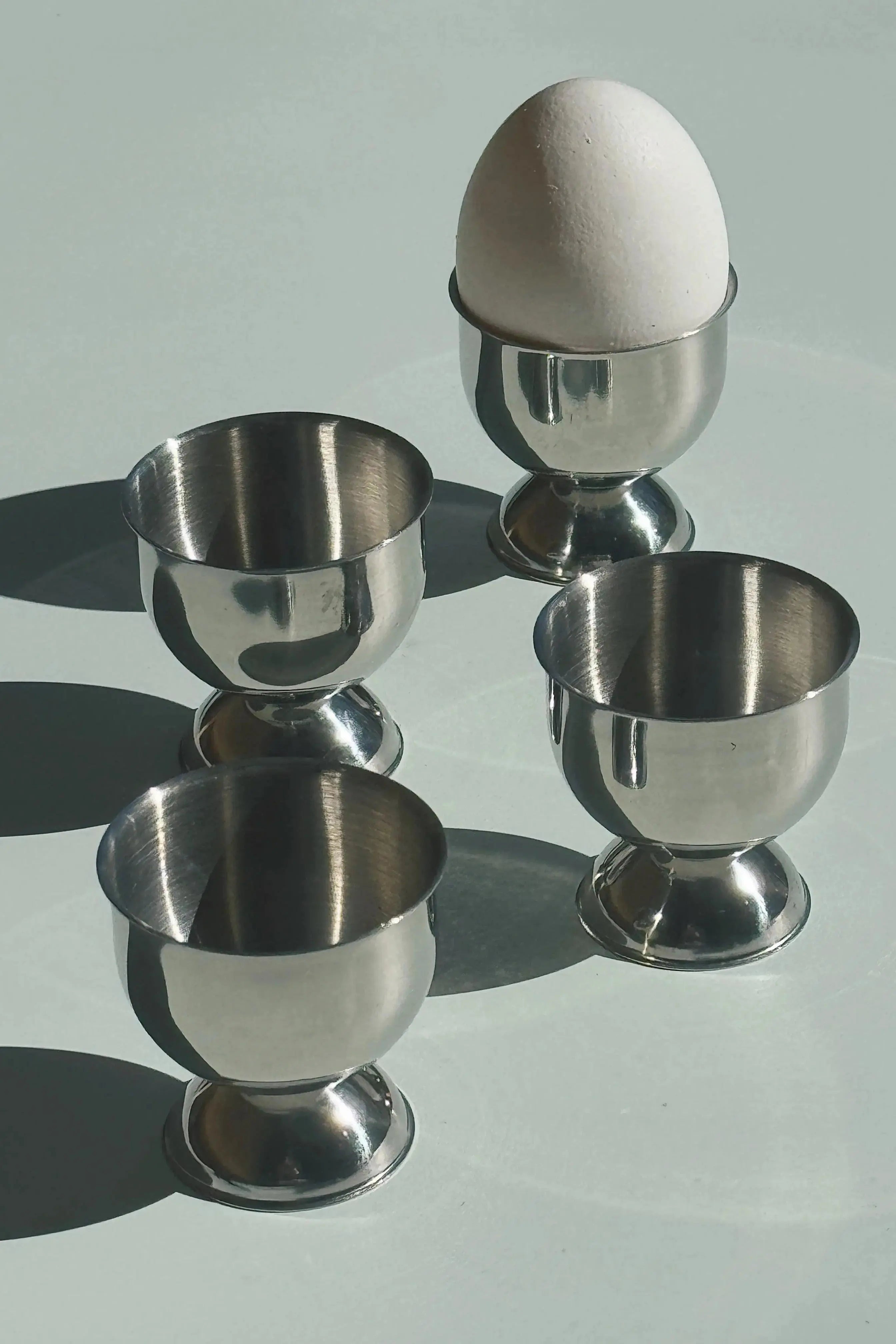 Æggebægre i Rustfrit Stål – Sæt med 4 stk Studio Hafnia