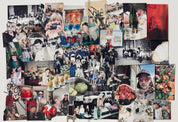 Two-page photo collage of guests, parties, dishes and moments from Apollo's history