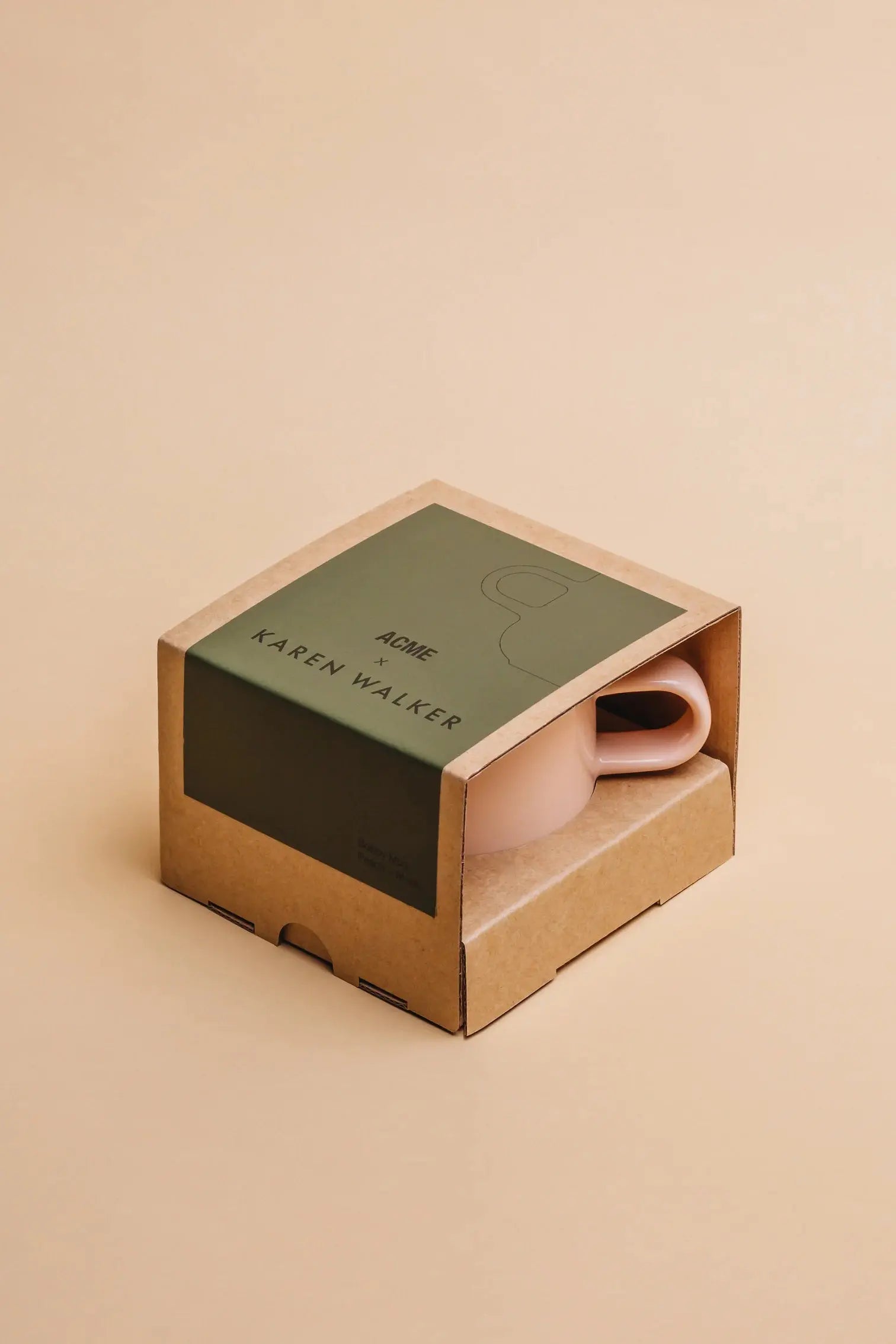 Acme x Karen Walker Bobby Krus | Peach + Mosgrøn, 300 ml Studio Hafnia