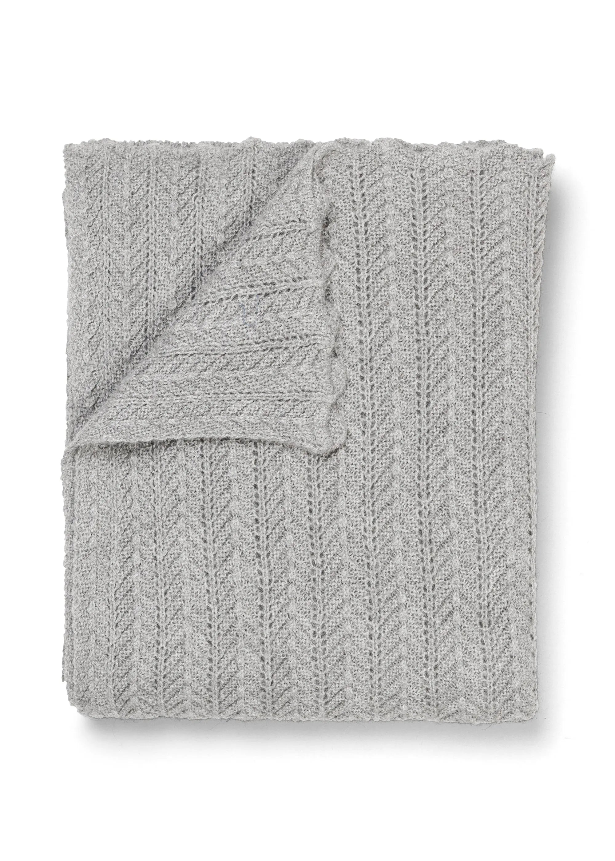 Aiayu - Hollie Classic Plaid (130x160) - Frost Grey - Lama-uld Aiayu