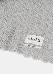 Aiayu - Hollie Classic Plaid (130x160) - Frost Grey - Lama-uld Aiayu