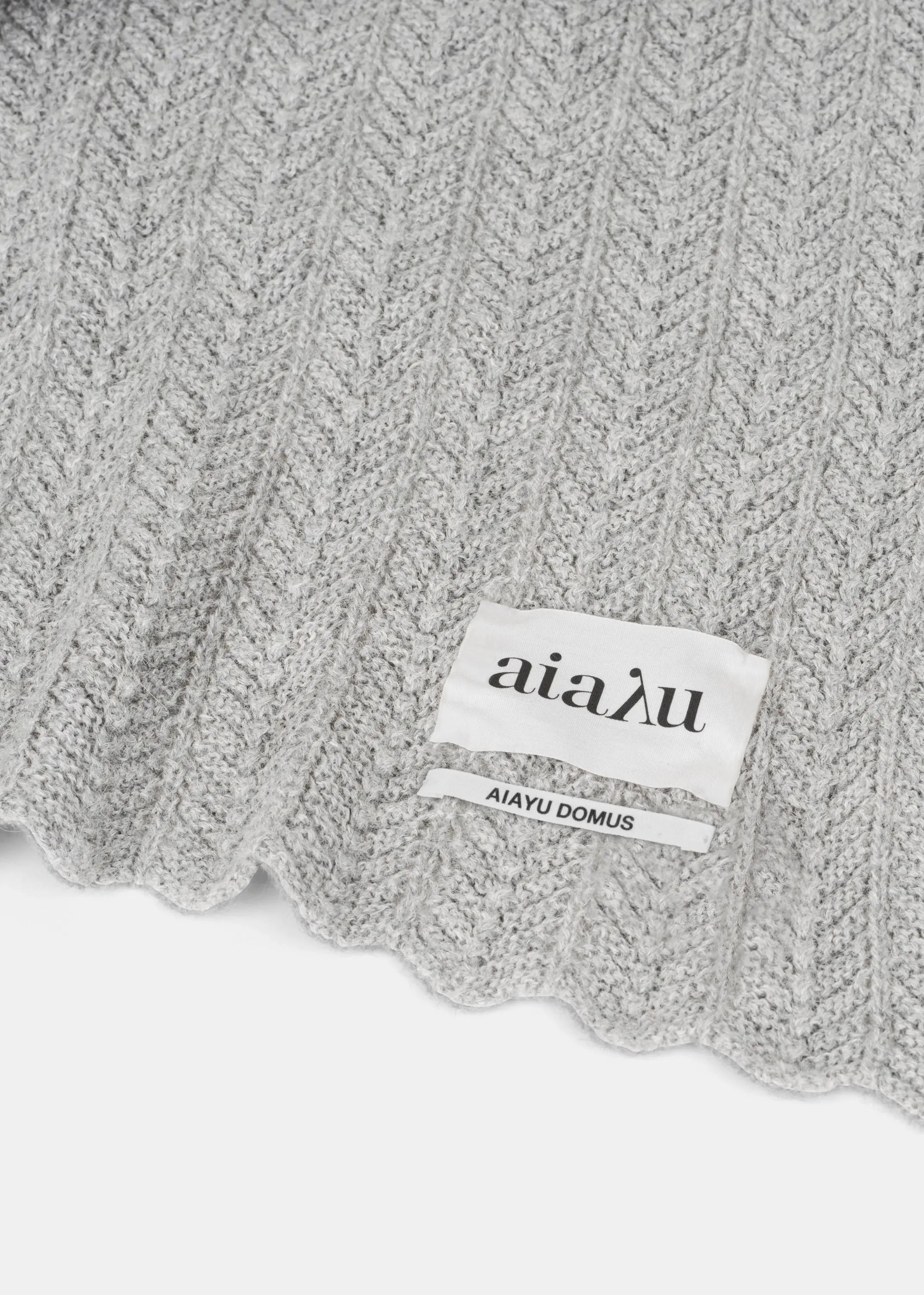 Aiayu - Hollie Classic Plaid (130x160) - Frost Grey - Lama-uld Aiayu