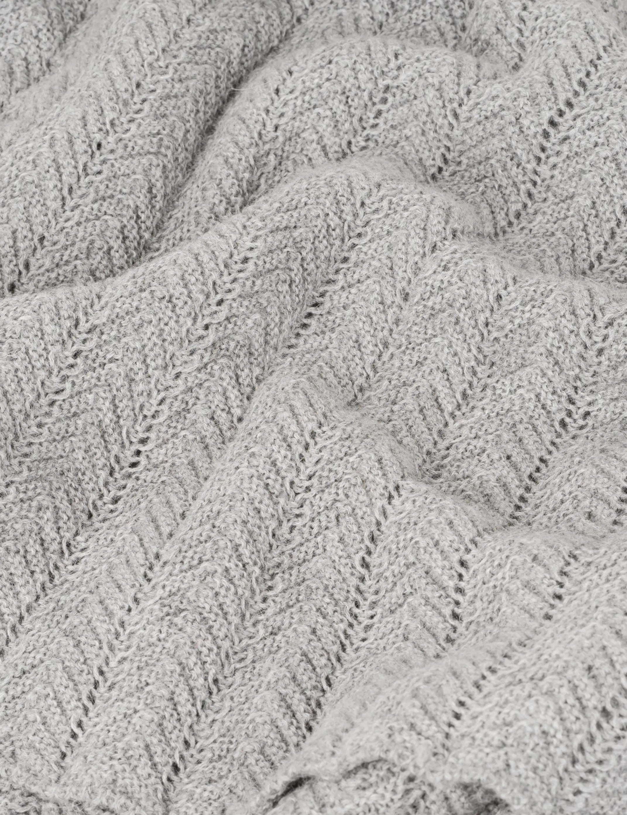 Aiayu - Hollie Classic Plaid (130x160) - Frost Grey - Lama-uld Aiayu
