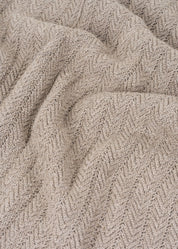 Aiayu - Hollie Classic plaid (130x160) - Nougat Melange - Lama-uld Aiayu