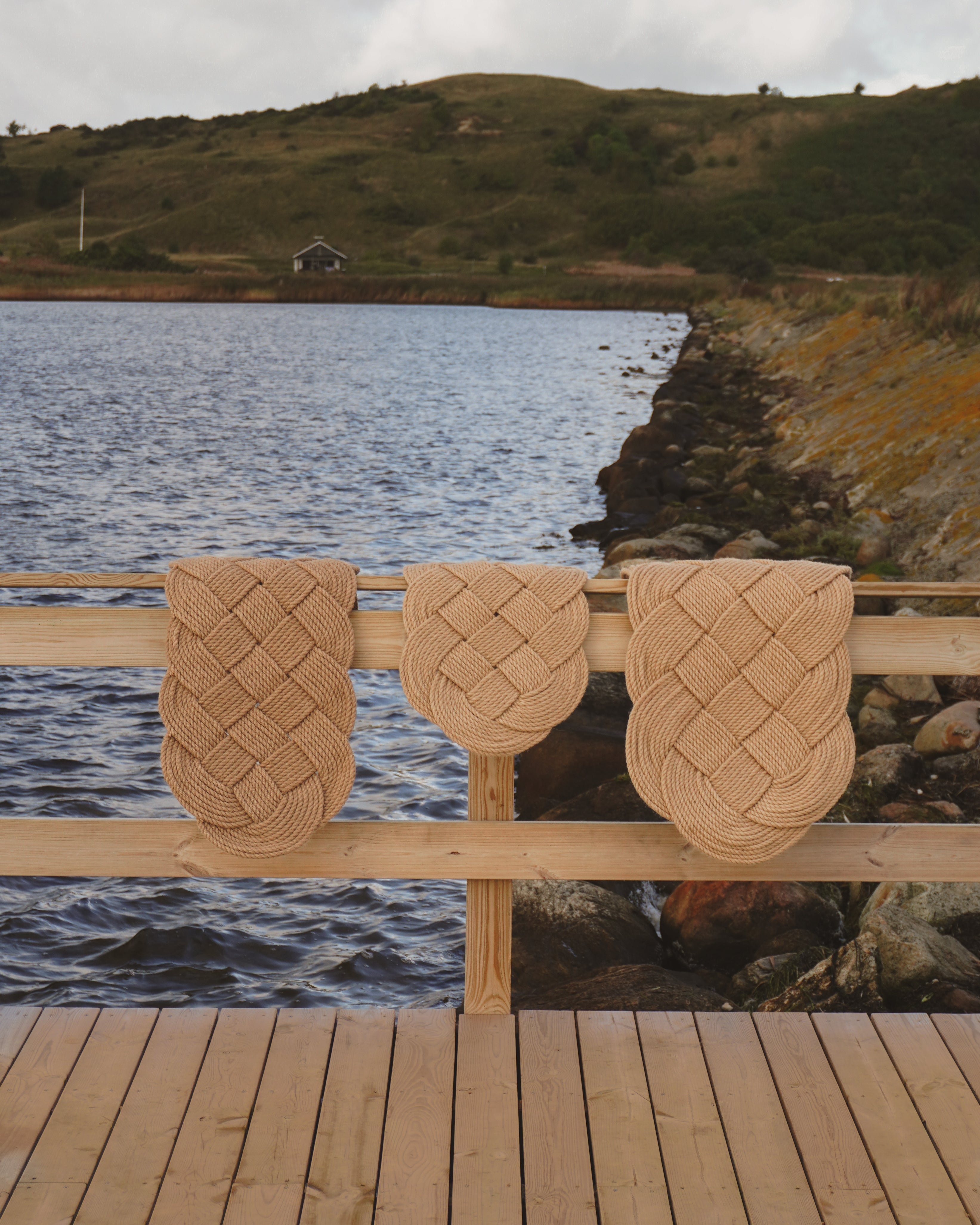 Original Ocean Plait Dørmåtte af håndflettet jute | 103 x 40 cm Studio Hafnia