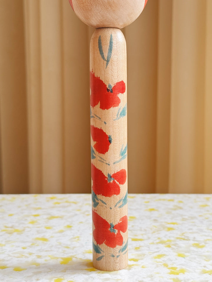 Vintage Kokeshi Dukke Nr. 209 fra Japan – Håndlavet | H21 cm Studio Hafnia