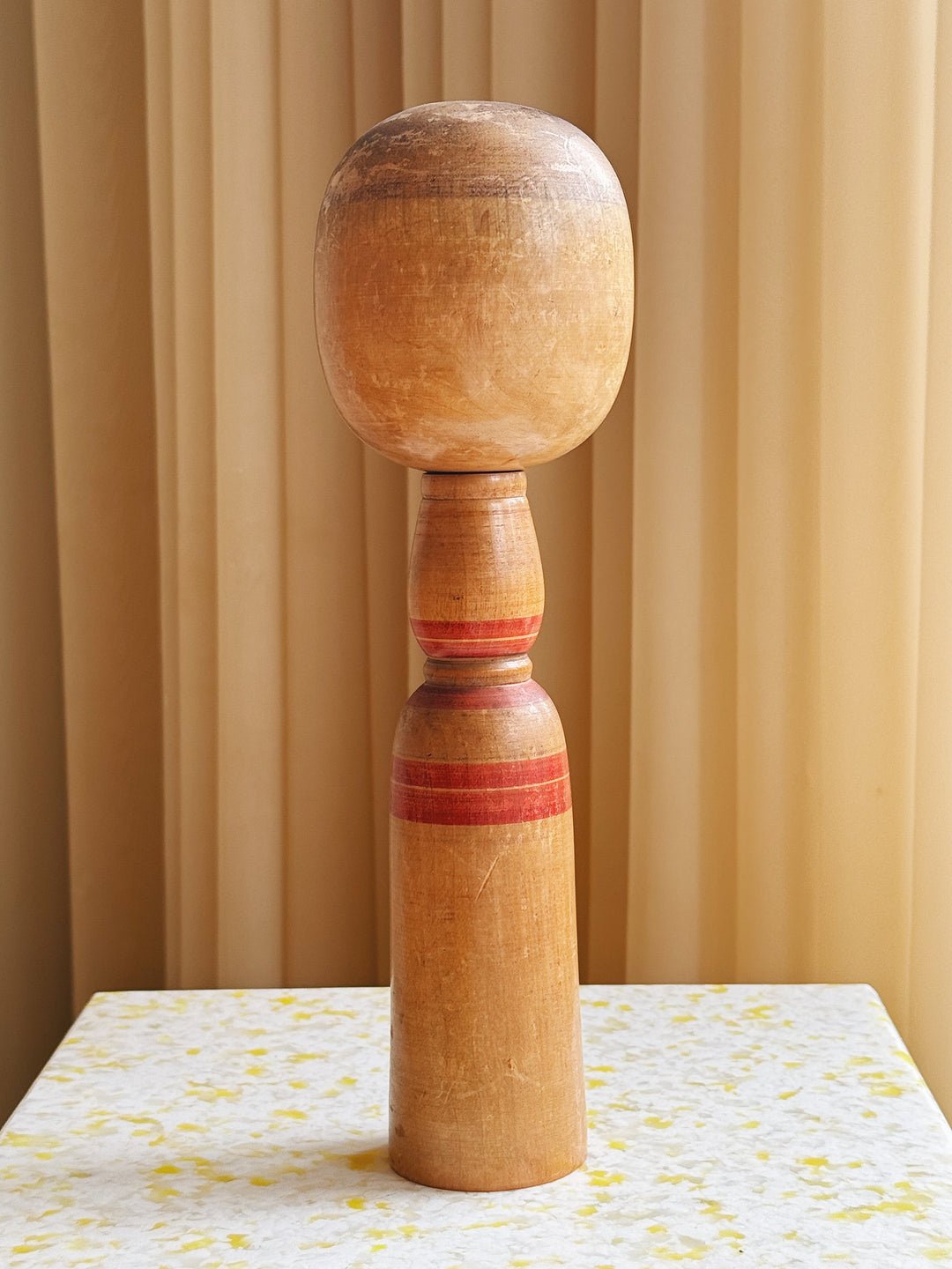 Vintage Kokeshi Dukke Nr. 214 fra Japan – Håndlavet | H31 cm Studio Hafnia