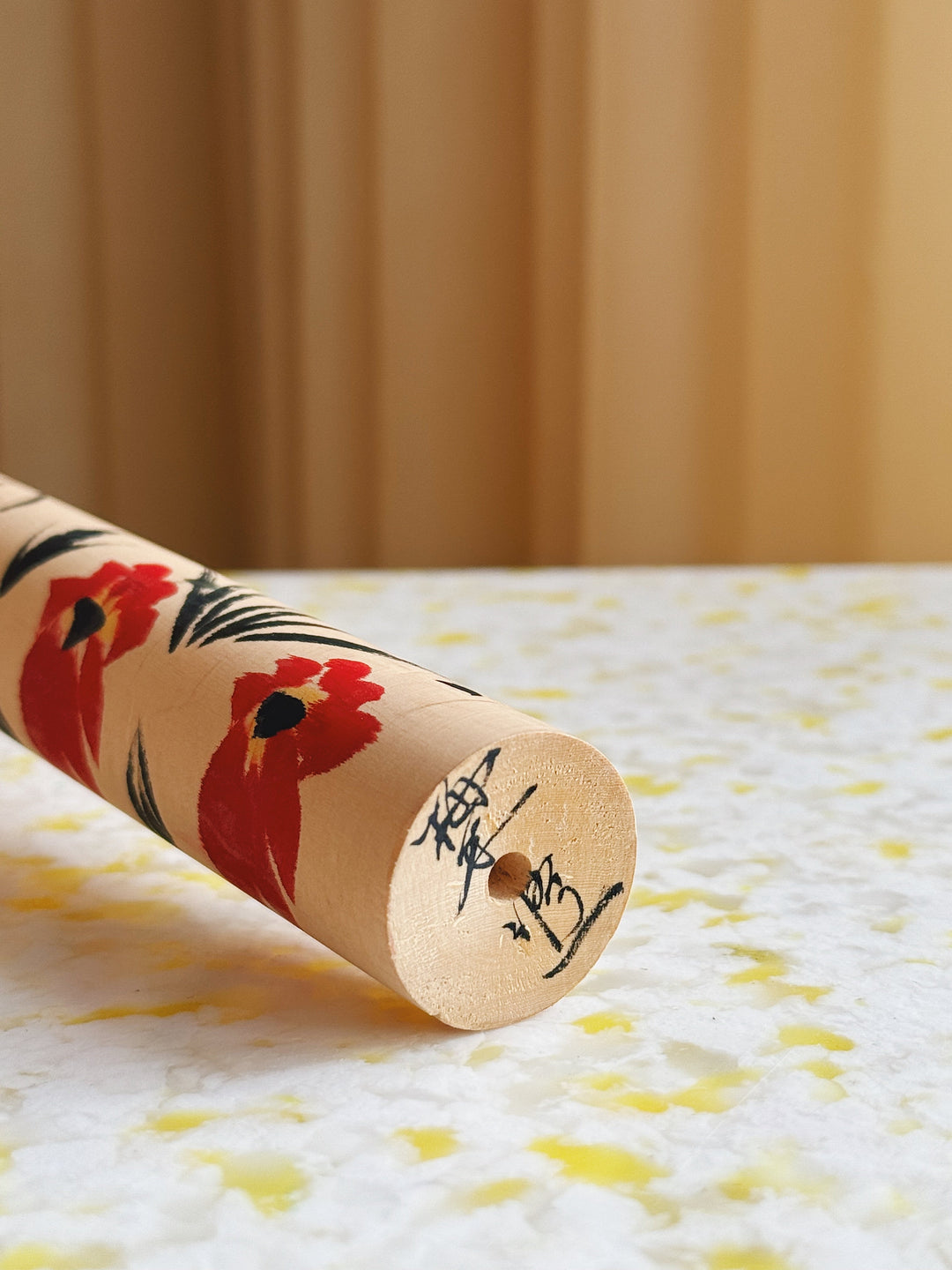 Vintage Kokeshi Dukke Nr. 208 fra Japan – Håndlavet | H24,5 cm Studio Hafnia