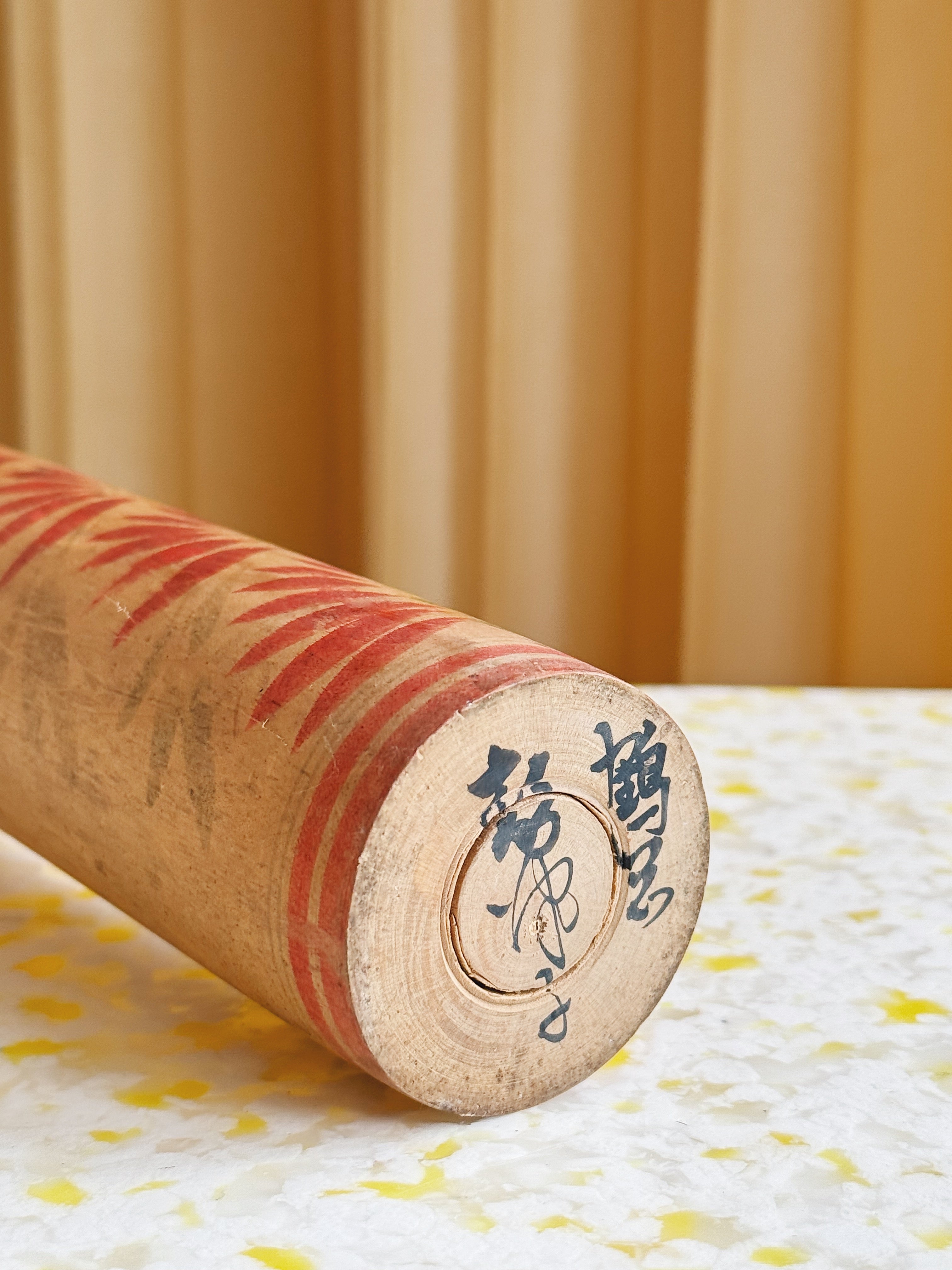 Vintage Kokeshi Dukke Nr. 198 fra Japan – Håndlavet | H30,5 cm Studio Hafnia