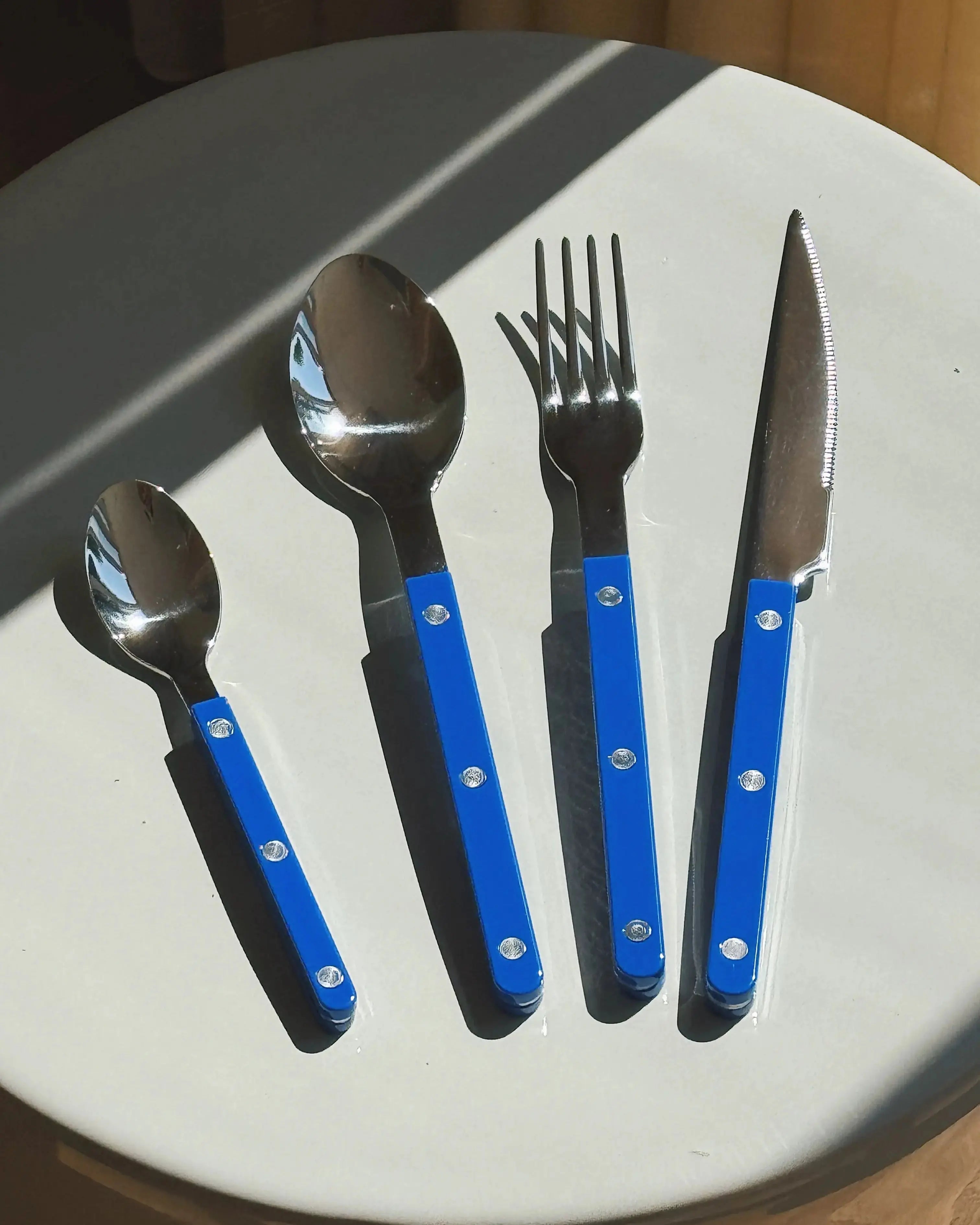 Bistrot Solid Bestiksæt 4 dele | Lapis Blue (Blå) Sabre Paris