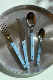 Bistrot Solid Bestiksæt 4 dele | Pastelblå Sabre Paris