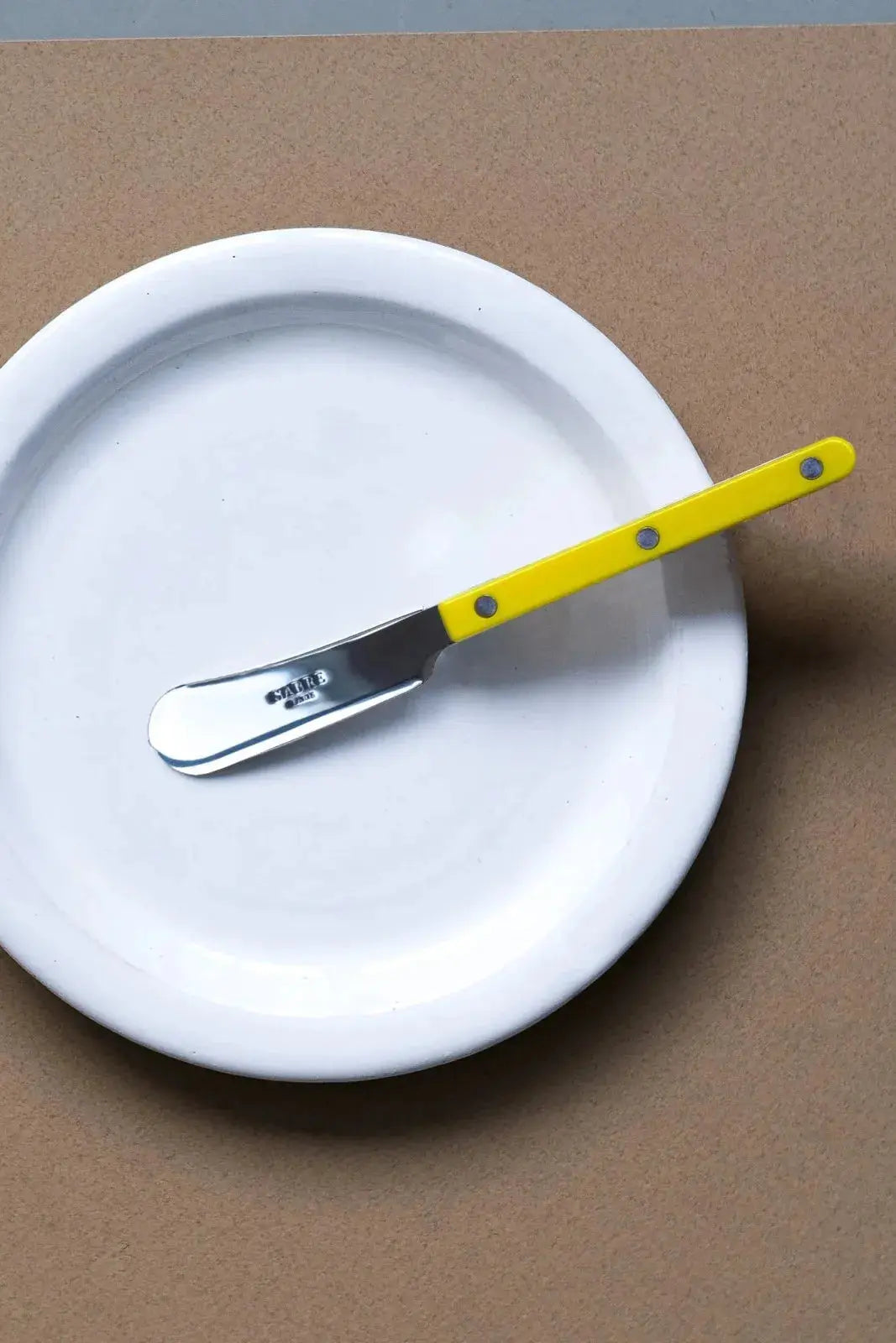 Bistrot Solid Smørkniv | Gul Sabre Paris