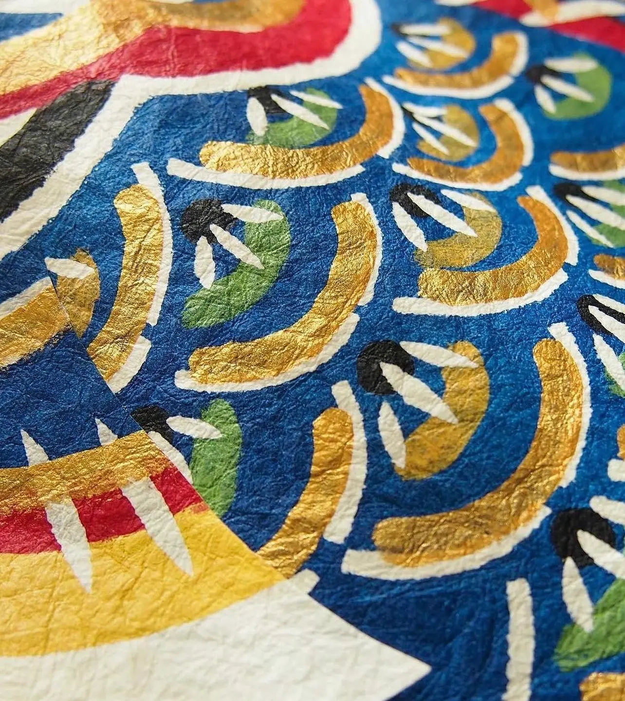 Blå Japansk Koinobori Fisk i Washi Papir til ophæng | 57 cm Studio Hafnia